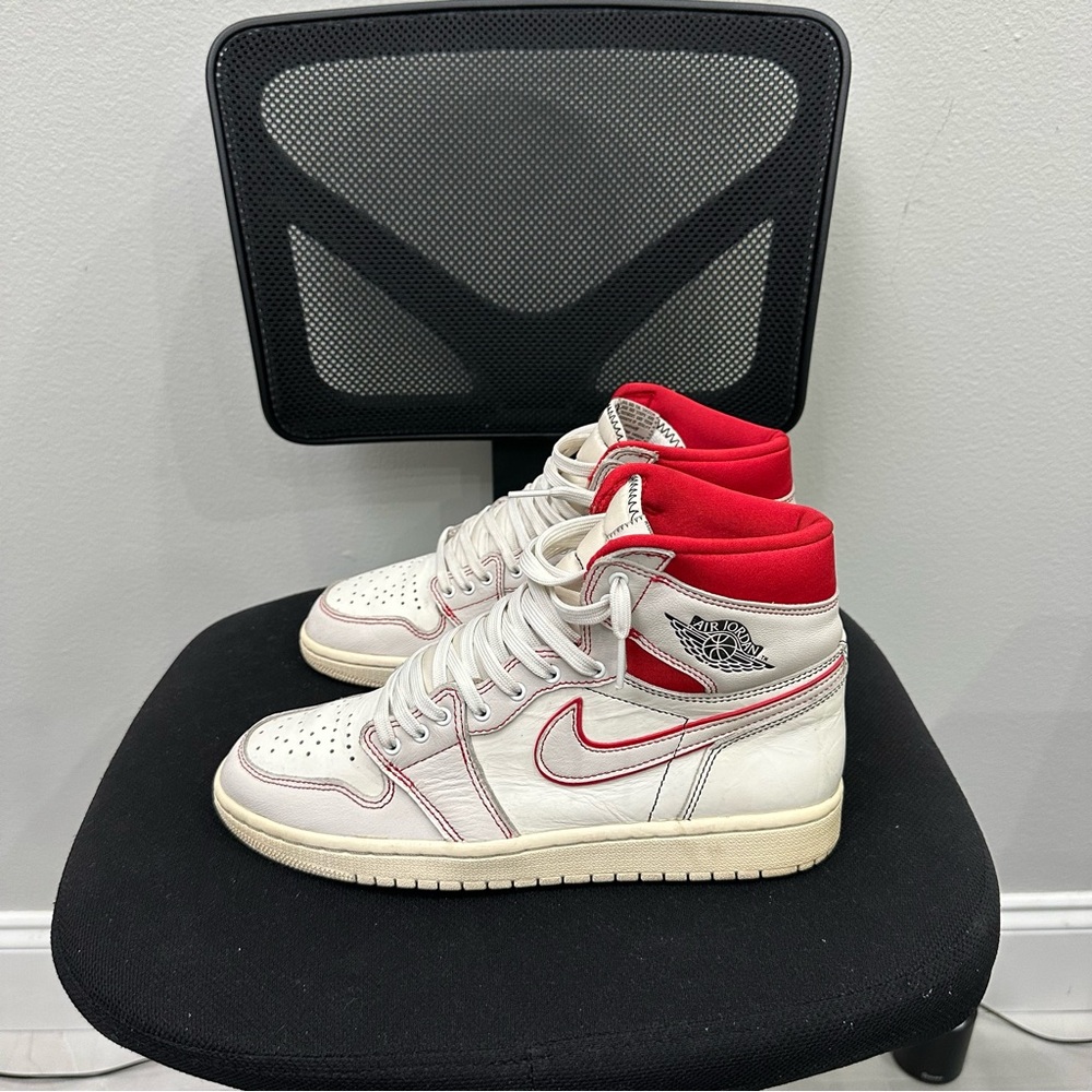 Nike Red and White Athletic Shoes